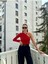 Miss Neşem Kadın Tek Kol Drapeli Boyun Detaylı Bodysuit Bluz 1