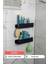 Yüksek Kaliteli Paslanmaz Banyo Düzenleyici Şampuanlık Duş Rafı - 2'li Set 1