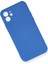 Apple iPhone 12 Kılıf Silikon Kılıf Yumuşak Kılıf Içi Kadife Lansman - Mavi 2