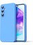 Samsung Galaxy A16 5g Kılıf Silikon Kılıf Yumuşak Kılıf Içi Kadife Lansman - Mavi 1