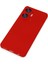 Realme C55 Kılıf Silikon Kılıf Yumuşak Kılıf Içi Kadife Lansman - Kırmızı 3