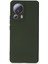 Xiaomi Mi 13 Lite Kılıf Silikon Kılıf Yumuşak Kılıf Içi Kadife Lansman - Koyu Yeşil 1