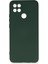 Oppo A15S Kılıf Silikon Kılıf Yumuşak Kılıf Içi Kadife Lansman - Koyu Yeşil 1