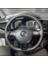 Dikişli Direksiyon Kılıfı Siyah Deri Noktalı Deri Siyah Dikişli Volkswagen Polo Için 1