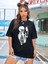 Baskılı Kadın T-Shirt - Siyah 3