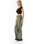 Basic Bisiklet Yaka Crop Tişört 2