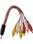 3.5 mm Stereo Erkek / 6 Rca Erkek 5+1 Kablo (20'li Paket) 3