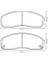 MGA-55377 - Balata Fren On-( Kıa: Prıde 1.1/1.3 90-03 / Mazda: 121 1.1/1.3 87-90 ) 1