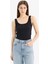 Slim Fit Dar Kesim Kare Yaka Fitilli Kaşkorse Atlet E2173AX25SP 3