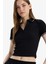 Fitted Polo Yaka Basic DÜZ Fitilli Kaşkorse Kısa Kollu Tişört E7906AX25SM 1