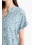 Regular Fit Apaş Yaka Desenli Kısa Kollu Gömlek I6173AZ25SM 5