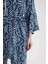 Relax Fit Desenli Kuşaklı Kimono D5443AX25SP 5