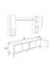 MDF Tv Ünitesi 180 cm Dolaplı Raflı 4