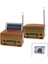 Bt Solar Panelli - USB Şarjlı Bluetooth - Wifi Ibreli Fm Radyo Mp3 USB - Tf Player 4V Out - 5V In RT-852 (4738) 1