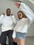 Şeritli Oversize Unisex Sweatshirt 2