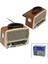 Solar Panelli - Fenerli USB Şarj Bluetooth Ibreli Fm Radyo Mp3 USB - Tf Player 4.5V In- Aux In Jack RT-819 (4886) 1