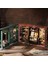 Magic House - Book Nook Sihirli Kütüphane Kiti - 3D Ahşap Puzzle - Dollhouse - Dıy Minyatür Kitaplık Dekorasyonu Maket Seti (F32B) - Sihirli Ev 3