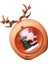 Şömine Yıl Tema Partileri Için Noel Işıklı Dekorasyonu Turuncu Noel Baba (Yurt Dışından) 1