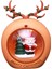 Şömine Yıl Tema Partileri Için Noel Işıklı Dekorasyonu Turuncu Noel Baba (Yurt Dışından) 2