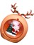 Şömine Yıl Tema Partileri Için Noel Işıklı Dekorasyonu Turuncu Noel Baba (Yurt Dışından) 5