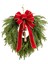19INCH Yeşil Noel Çelenk Kırmızı ile Çok Çok Yönlü Çan ile Çelenk (Yurt Dışından) 3