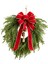 19INCH Yeşil Noel Çelenk Kırmızı ile Çok Çok Yönlü Çan ile Çelenk (Yurt Dışından) 4
