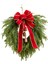 19INCH Yeşil Noel Çelenk Kırmızı ile Çok Çok Yönlü Çan ile Çelenk (Yurt Dışından) 5