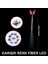LED Fiber Optik Işıklı Kelebek Saç Klipsi 1 Adet 4