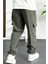 Erkek Baggy Kalıp Kargo Cepli Pantolon Yeşil Edw131 3