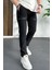 Erkek Slim Fit Cepli Paraşüt Pantolon Siyah EDW240 2