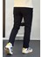 Erkek Pamuklu Chino Pantolon Standart Kalıp Siyah EDW225 3