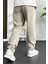 Erkek Baggy Kalıp Pantolon Bej EDW130 3