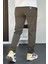 Erkek Beli Düğmeli Dar Paça Jogger Pantolon Yeşil EDW224 5