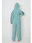 Kız Çocuk %100 Pamuk Kapüşonlu Uzun Kol Oversize Mint Eşofman TAKIMI-AÜT-0024 4