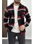 Erkek Kalın Slim Fit Yün Gömlek Siyah Edw003 1