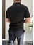Erkek Açık Yaka Çizgli Tişört Beyaz EDW236 4