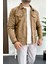 Erkek Slim Fit Cepli Nubuk Ceket Kahverengi EDW081 1