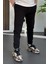 Erkek Fit Kesim Eşofman Altı Siyah EDW229 3