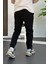 Erkek Fit Kesim Eşofman Altı Siyah EDW229 4