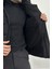 Erkek Slim Fit Kapüşonlu Şişme Mont Siyah Edw008 5