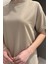 Kadın Bisiklet Yaka Basic Tişört P-00015063 4