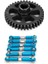 6 Adet Ayarlanabilir Metal Çekme Çubuğu Ön/arka Servo Bağlantısı Rc Araba Için, Mavi (Yurt Dışından) 2