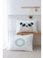 2'li Yastık Kılıfı (35X45) Mint Mavi Panda - Harf Serisi - O Harfi 1