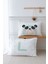 2'li Yastık Kılıfı (50X70) Mint Mavi Panda - Harf Serisi - L Harfi 1