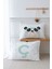 2'li Yastık Kılıfı (35X45) Mint Mavi Panda - Harf Serisi - Ç Harfi 1