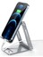 Alüminyum Katlanabilir Metal Masaüstü Telefon Tutucu Standı Gümüş 1