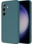 Galaxy S25 Plus Kılıf Kamera Korumalı İçi Kadife Logosuz Mara Lansman Silinebilir Kılıf Koyu Yeşil 1
