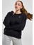 Women's Jordan Essential Crew Loose Fit Kadın Büyük Beden Sweatshirt Siyah 1