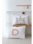2'li Yastık Kılıfı (35X45) Somon Unicorn - Harf Serisi - D Harfi 1