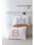 2'li Yastık Kılıfı (35X45) Somon Unicorn - Harf Serisi - B Harfi 1